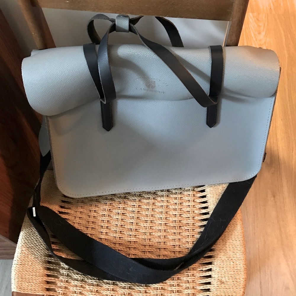 The Cambridge satchel blue music bag